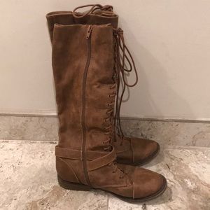 Lace up combat boots